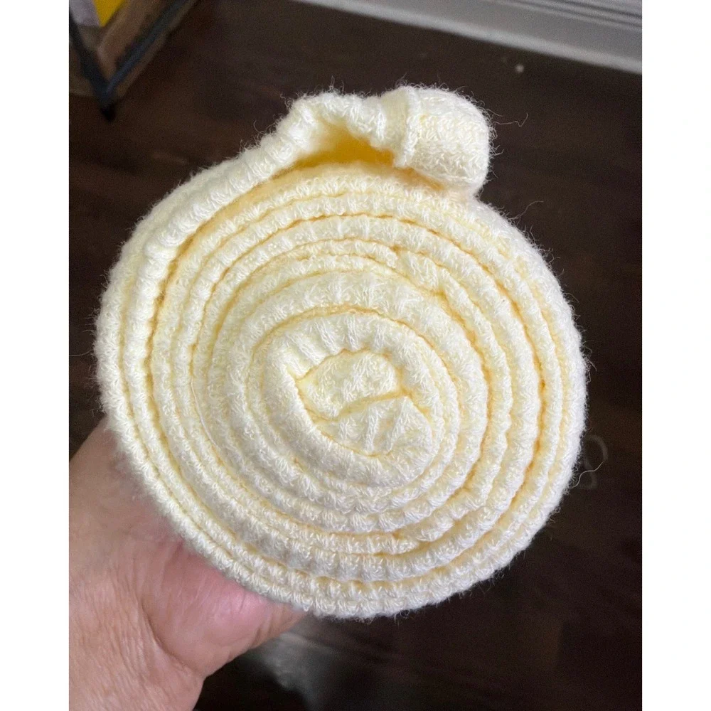 NEW Vintage Y2K Circo Baby  Thermal Knit Receiving Blanket Yellow Noahs Ark